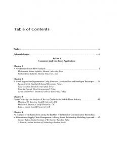 Table of Contents