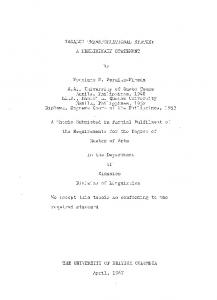 TAGALOG TRANS FOPiMATIONAL SYNTAX: A PRELIMINARY ...