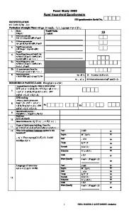 Tamil Nadu Panel Survey - Household Questionnaire (Village)