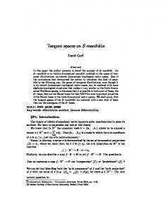 Tangent spaces on S-manifolds