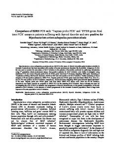 'Taqman probe PCR' and - NOPR