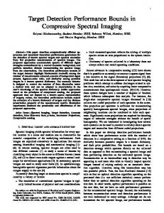 Target Detection Performance Bounds in ... - Semantic Scholar