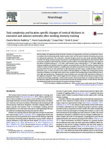 Task complexity and location specific changes of cortical ... - ORCA