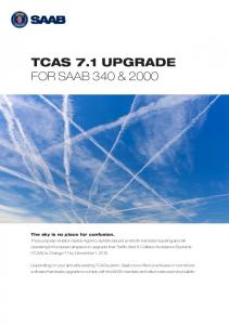 TCAS 7.1 UPGRADE FOR SAAB 340 & 2000