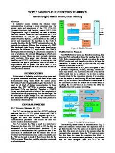 TCP/IP BASED PLC CONNECTION TO DOOCS