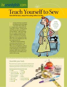 Teach Yourself to Sew - The Taunton Press