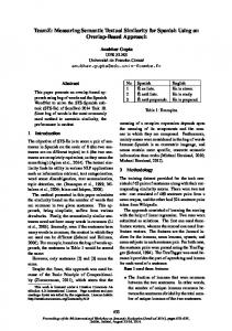 TeamZ: Measuring Semantic Textual Similarity for Spanish Using an ...