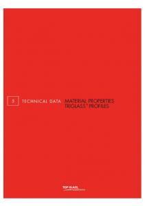 technical data material properties triglass profiles - Solutions ...