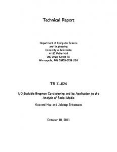 Technical Report - Computer Science & Engineering