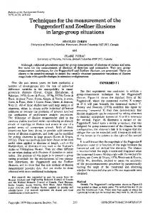 Techniques for the measurement of the Poggendorff ... - Springer Link