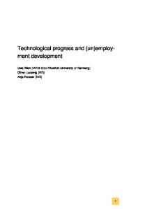 Technological progress and (un)employ- ment ...