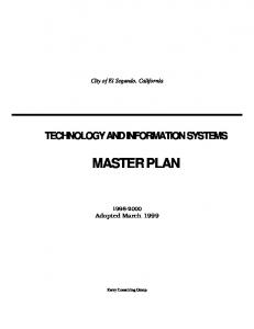 technology and information systems master plan