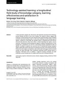 Technology-assisted learning - Semantic Scholar