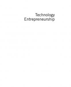 Technology Entrepreneurship