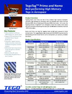 TegoTag Nemo - Biltera RFID Sistemleri