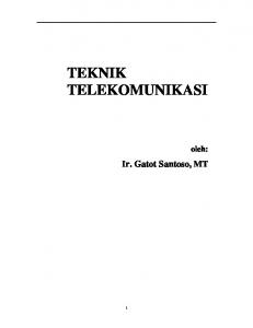 TEKNIK TELEKOMUNIKASI - Gatot Santoso