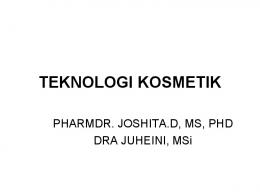 TEKNOLOGI KOSMETIK - Website Staff UI