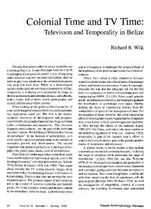 Television and Temporality in Belize