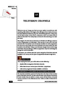 TELEVISION CHANNELS