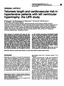 Telomere length and cardiovascular risk in hypertensive ... - Nature