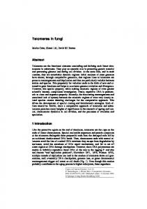 Telomeres in fungi - Springer Link