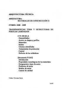 Tema 7 Estructuras de acero