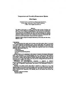 Temperature and Humidity Measurement System - ICVL