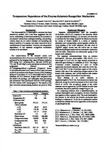 Temperature Dependence of the Enzyme