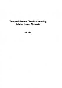 Temporal Pattern Classification using Spiking Neural Networks