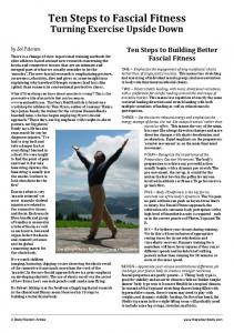 Ten Steps to Fascial Fitness-nov2012