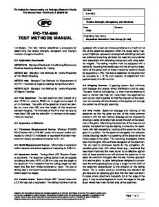 Tensile Strength, Elongation, and Modulus - IPC--Association ...