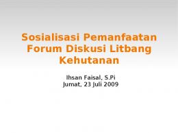 Tentang Forum Diskusi - FORDA