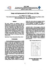 Ternary ALU Slice