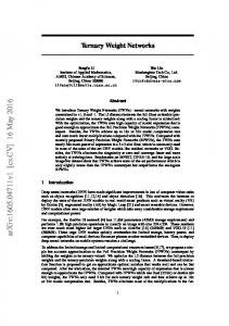 Ternary Weight Networks