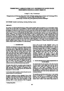 terrestrial laser scanner data denoising by range image processing for ...