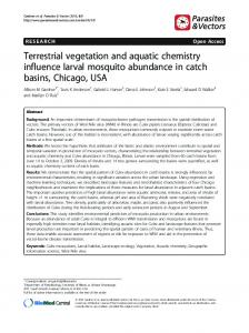 Terrestrial vegetation and aquatic chemistry influence ... - BioMedSearch