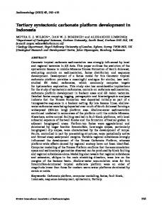 Tertiary syntectonic carbonate platform development in Indonesia