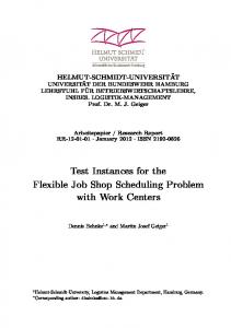 Test Instances for the Flexible Job Shop Scheduling Problem with ...