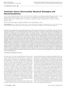 testicular Cancer Survivorship - Semantic Scholar