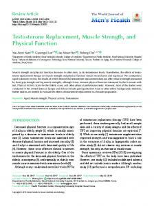 Testosterone Replacement, Muscle Strength, and Physical Function