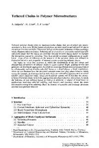 Tethered chains in polymer microstructures - Springer Link