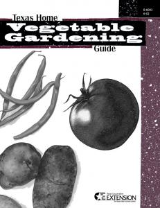 Texas Home Vegetable Gardening Guide