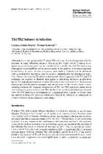 Th1/Th2 balance in infection - Springer Link