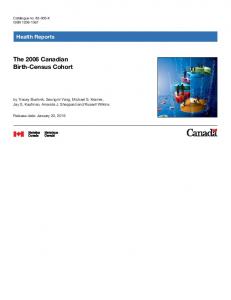 The 2006 Canadian Birth-Census Cohort