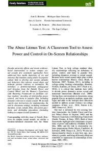 The Abuse Litmus Test