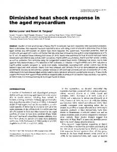 the aged myocardium - NCBI - NIH