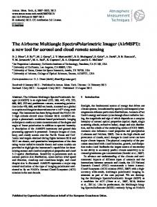 The Airborne Multiangle SpectroPolarimetric ... - Atmos. Meas. Tech