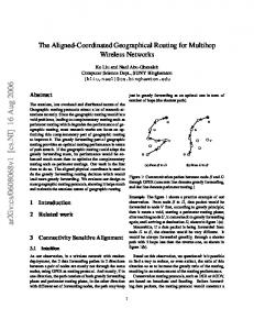 The Aligned-Coordinated Geographical Routing for Multihop Wireless