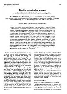 The alpha particulate liver glycogen - NCBI - NIH