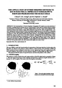 the application of hybrid bem/fem methods to solve ... - CiteSeerX